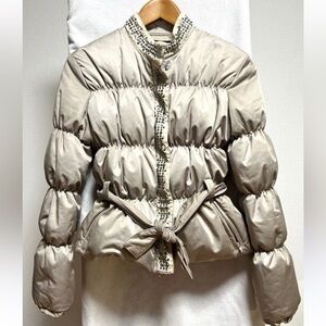 Giorgio Armani Light Beige Puffer Jacket,NEW  no tag.